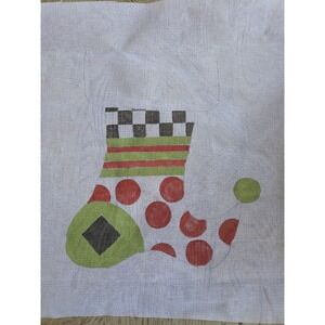 Needlepoint Canvas Christmas Stocking New Hand Painted Needlepoint Canvas Huge